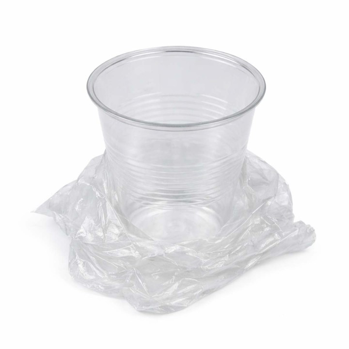 Translucent 9 oz Individually Wrapped Plastic Cups, 1000/cs
