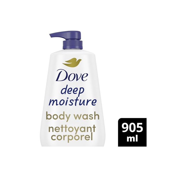 Dove Deep Moisture Body Wash With Pump The Driest Skin For Nourishing 905 ml