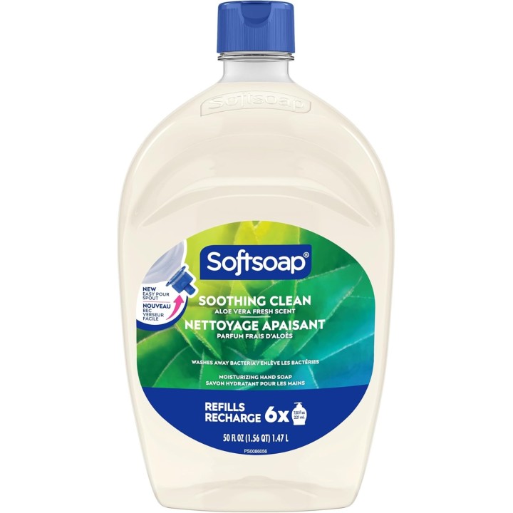 Softsoap Antibacterial Liquid Hand Soap Refill - Clean Aloe Vera 1.47 Liters