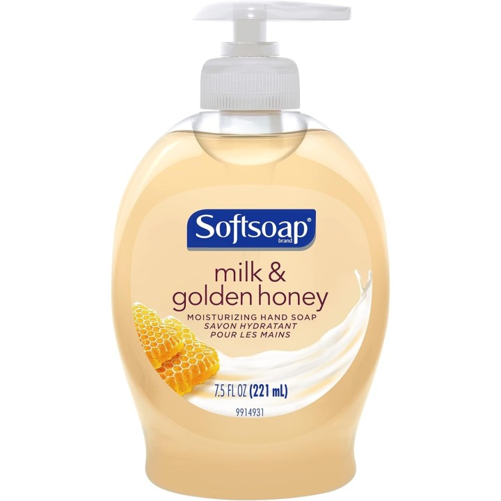 Softsoap Moisturizing Liquid Hand Soap Pump, Milk and Honey - 221ml (Case Pack of 6)