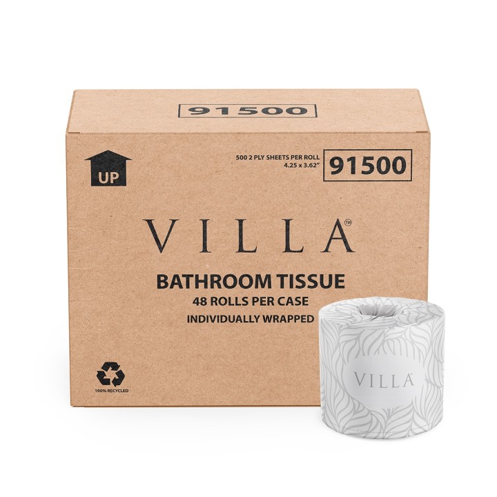 Villa 91500 Bath Tissue 2-Ply, Case  of 48