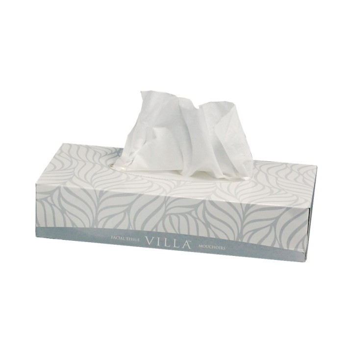 Villa Elite 2-Ply Facial Tissue Flat Box, Case of 30