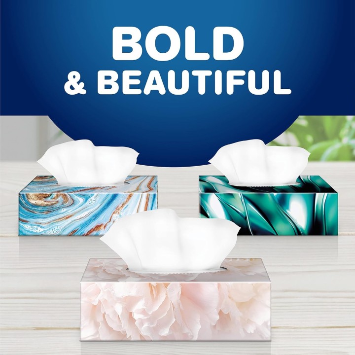 Scotties Supreme 3 Ply Soft & Strong Facial Tissue, 24 Boxes, 81 Tissues per Box