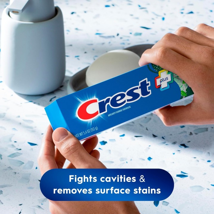 Crest Complete Whitening Toothpaste Plus Scope Outlast, Long Lasting Mint Flavor, 360 mL (Pack of 3)