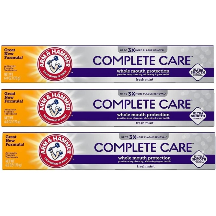 Arm & Hammer Complete Care Stain Defense Plus Whitening Toothpaste, Fresh Mint 6 oz