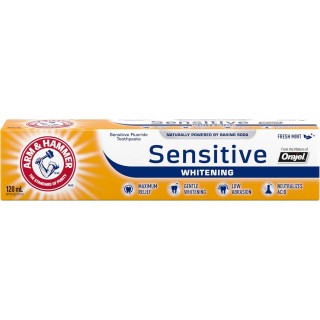 Arm & Hammer Sensitive Whitening Toothpaste, Fresh Mint, 120 ml