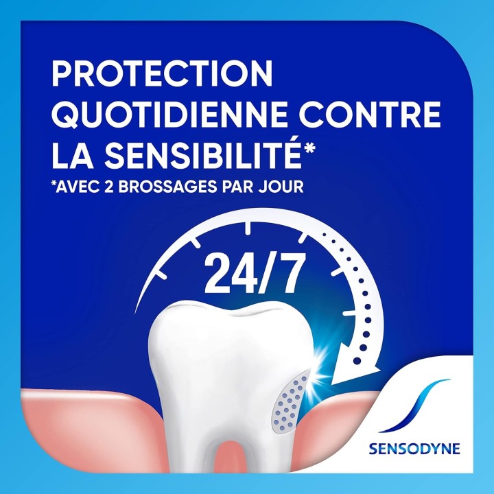 Sensodyne Whitening & Tartar toothpaste, Strengthens Protects and Whitens Sensitive Teeth, 135 mL