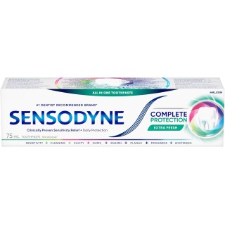 Sensodyne Daily Sensitive Toothpaste, Complete Protection and Relief for Sensitive Teeth, 75 mL