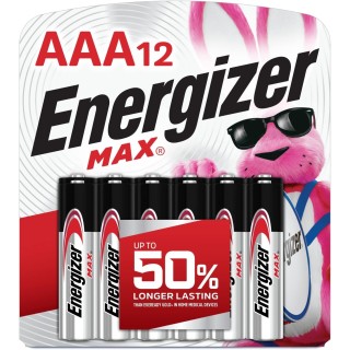 Energizer MAX AAA Batteries (12 Pack), Triple A Alkaline Batteries