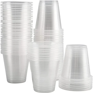 100 Pack Clear Disposable Cups